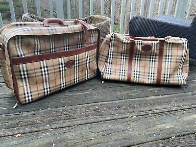 burberry luggage ebay|vintage Burberry luggage.